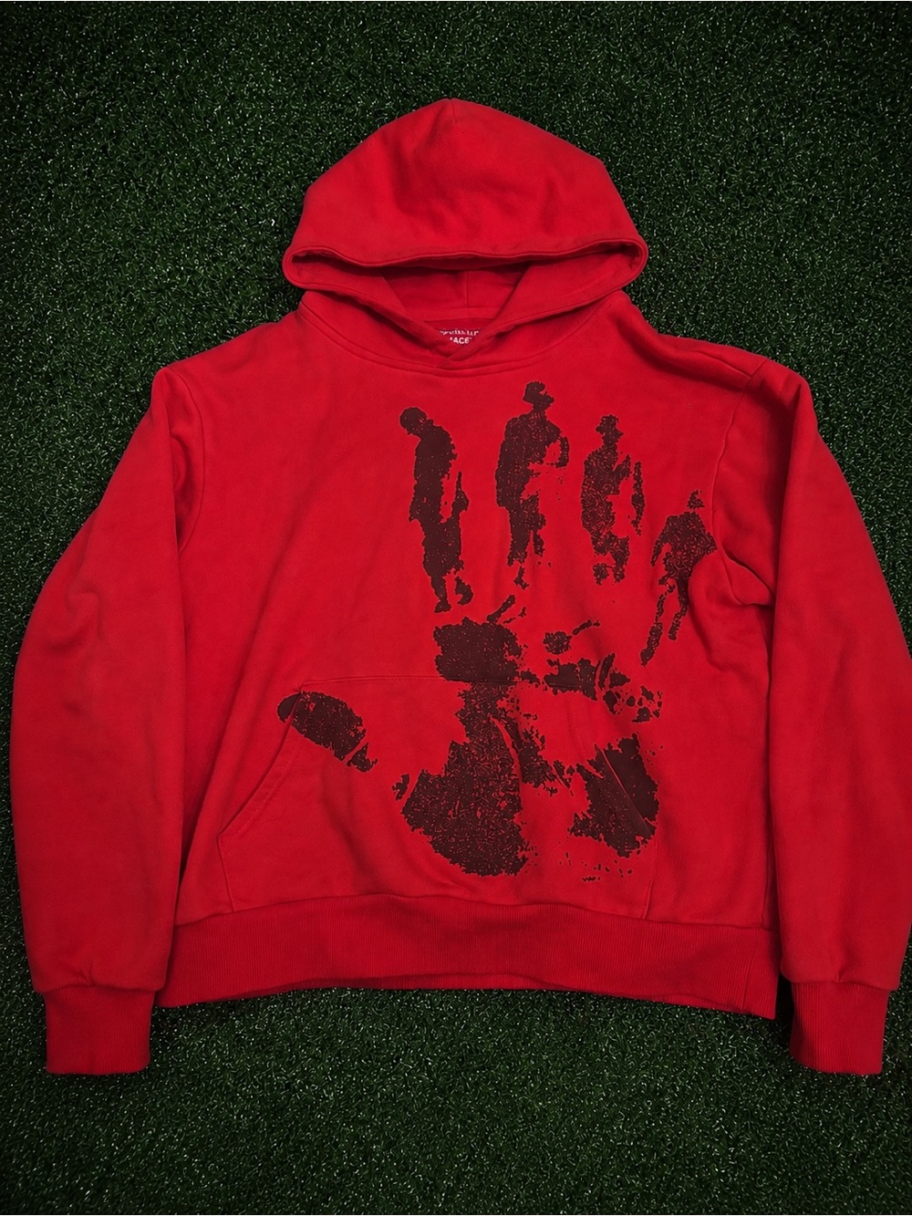 Peaceinwar “stolen” hoodie, cheaper on depop (matdeptt)
